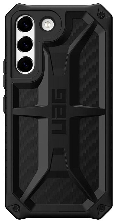 Чехол Uag Monarch для Samsung Galaxy S22, карбон (Carbon Fiber)