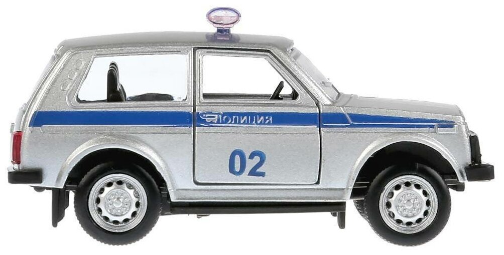 Машина металлическая лада 4х4, полиция 9 см — фото 1