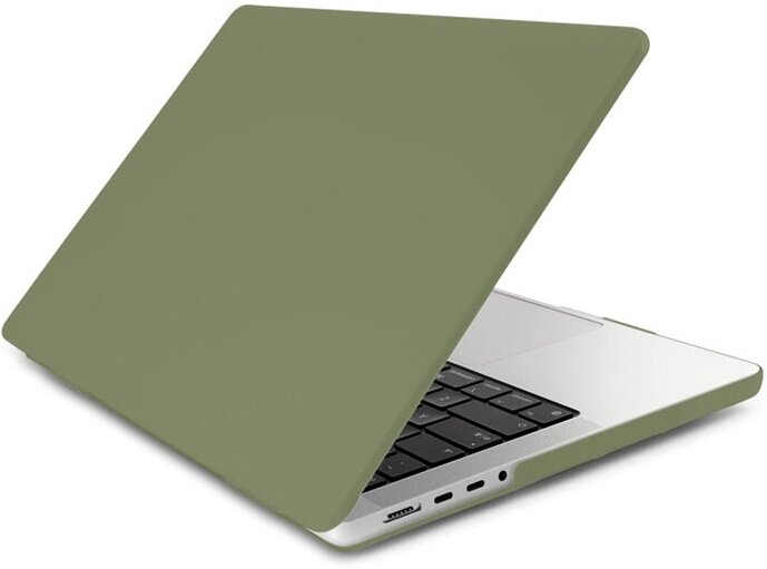 Чехол для MacBook Pro 14 2021 A2442, Nova Store, пластик, Оливковая матовая