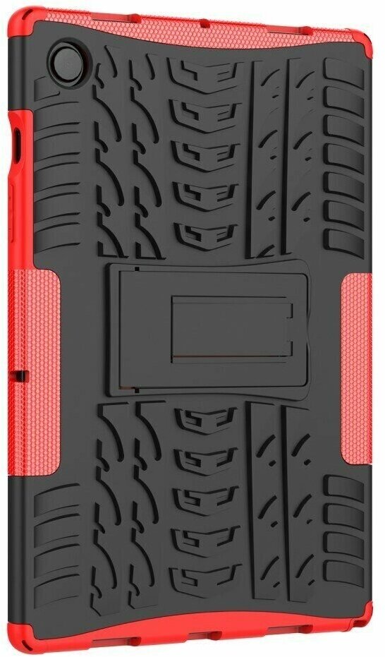 Чехол Hybrid Armor для Samsung Galaxy Tab A8 10.5 (2021) SM-X200 / Galaxy Tab А8 10.5 LTE (2021) SM-X205 (черный + красный)
