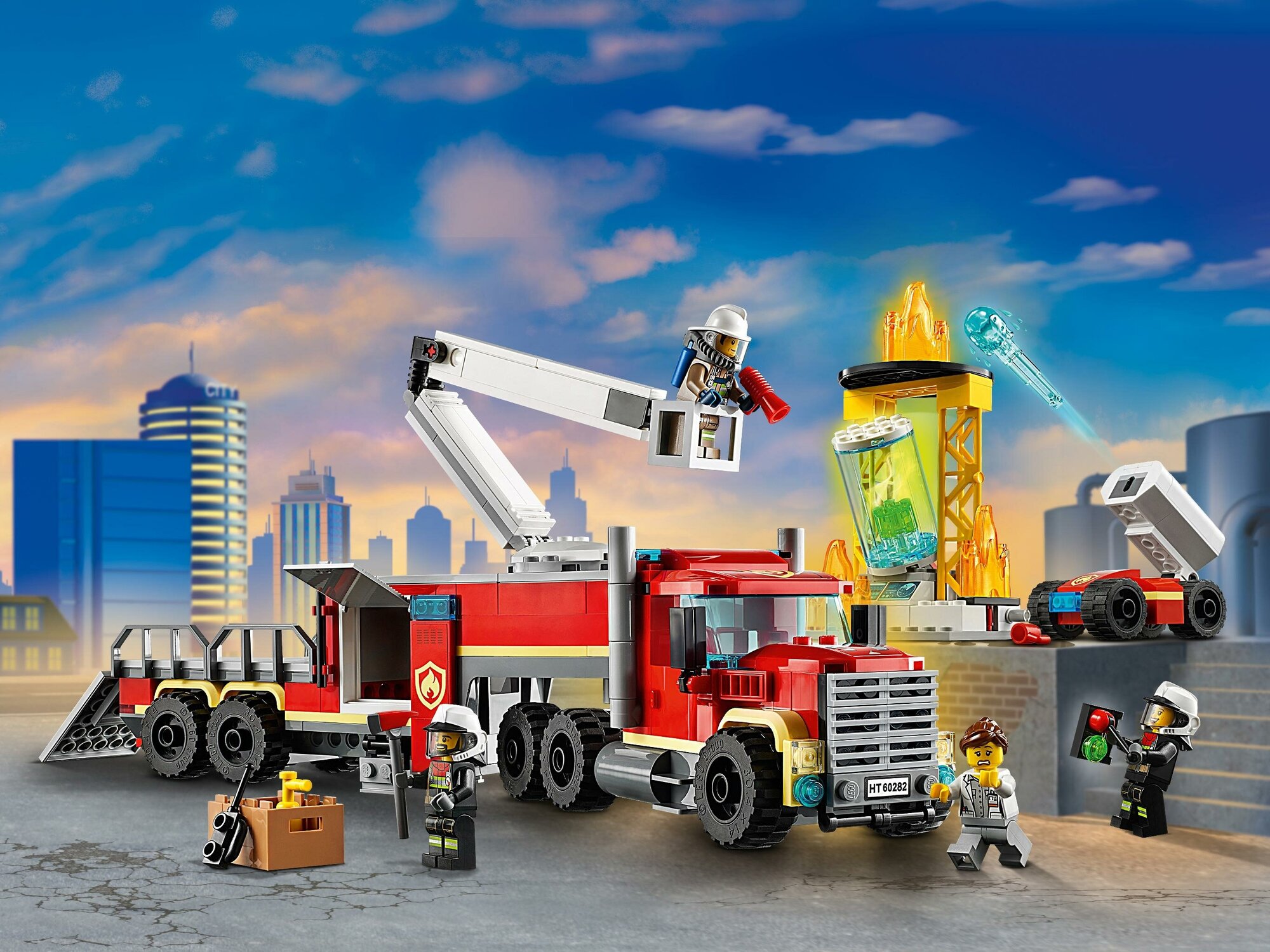 LEGO City 60282 Конструктор ЛЕГО Город Команда пожарных - фото №12