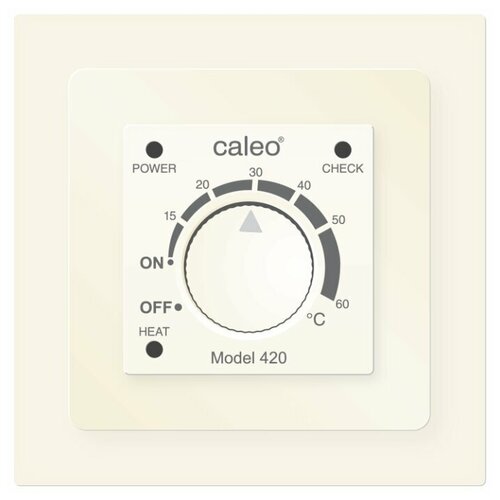 Терморегулятор CALEO 420 с адаптерами терморегулятор для теплого пола caleo caleo 420 бежевый с адаптерами