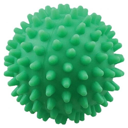Мячик для собак Зооник Мяч для массажа №1 (С038), зеленый игрушка для собак зооник мячик для массажа 1 зелёный 5 5 см