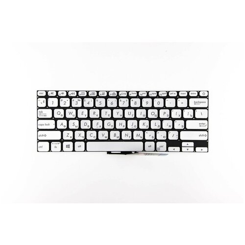 Клавиатура для ноутбука Asus S13 S330FA серебристая с подсветкой PN 9Z NFHBU00R 0KNB0-1625RU00 4319₽