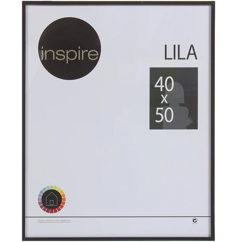 Рамка Inspire Lila 40х50 см цвет чёрный рамка inspire tagus 21x29 7 см цвет дерево