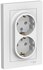 Евророзетка двойная с заземлением Schneider Electric ATLASDESIGN,...
