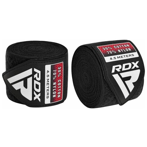 Боксерские бинты RDX Black - RDX - Черный - 4,5 м