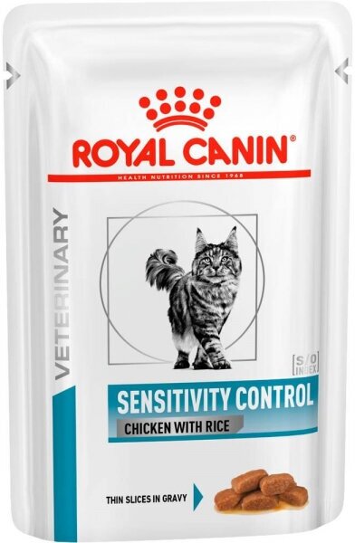 Royal Canin Sensitivity Control Пауч для кошек Мелкие кусочки в соусе 85 гр x 12 шт.