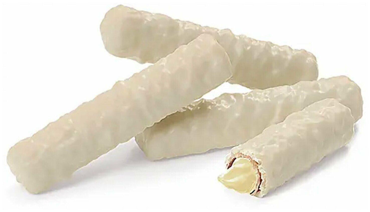 Вафли-трубочки TWIGGY в белой глазури с кокосом, 2 кг, картонная коробка - фотография № 2