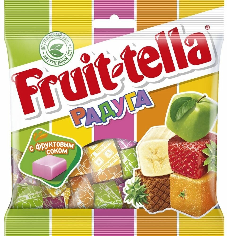 Фрутелла жевательные конфеты, Fruittella Радуга, 4 шт. по 70 г. - фотография № 3