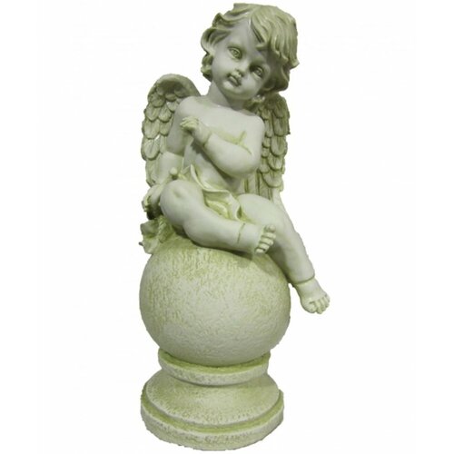 Фигурка садовая Гарденвилл Ангел на шаре, 43 x 20 см