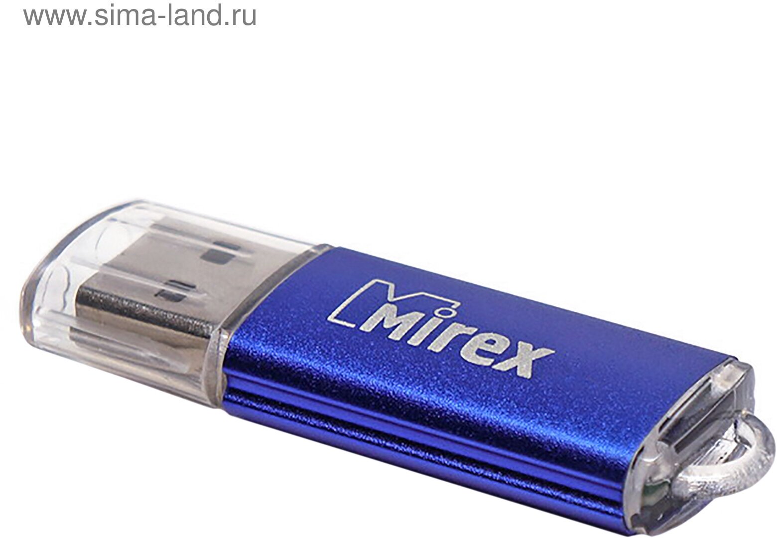 Флешка UNIT AQUA, 8 Гб, USB2.0, чт до 25 Мб/с, зап до 15 Мб/с, синяя