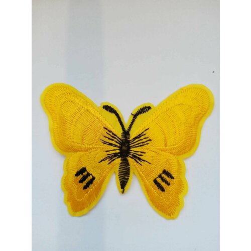 Термоаппликация нашивка на одеждуБабочка7см х6смжелтого цвета 290₽