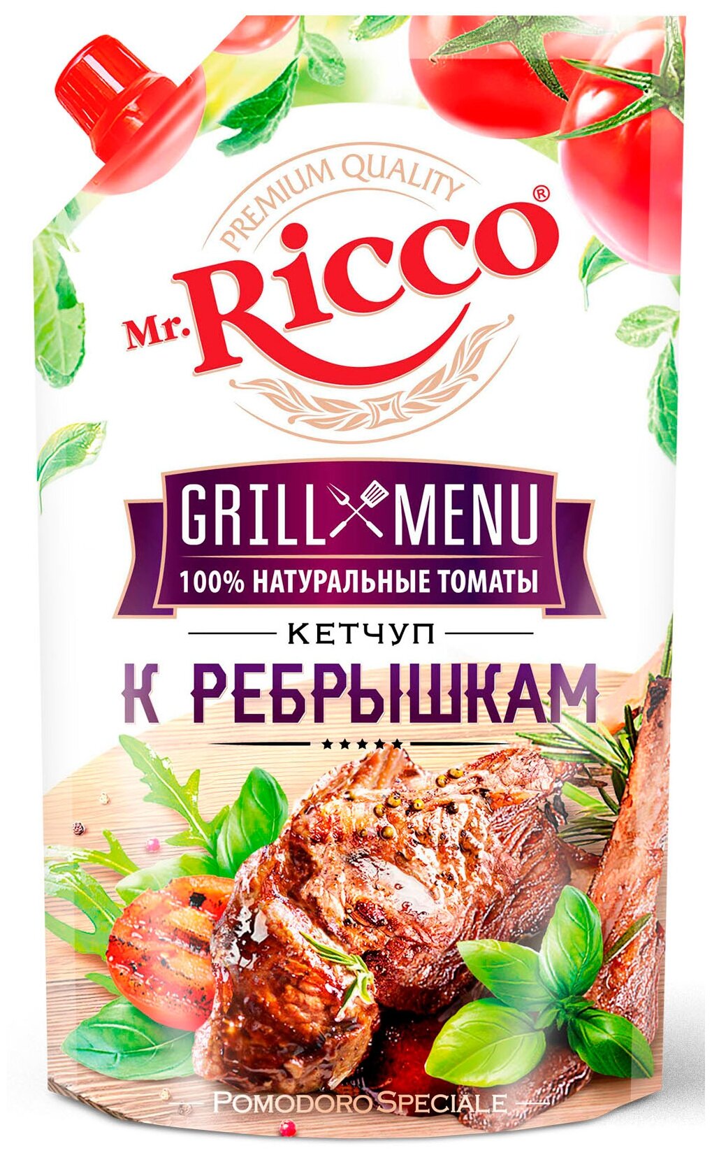 Кетчуп Mr.Ricco Grill Menu к ребрышкам 350г