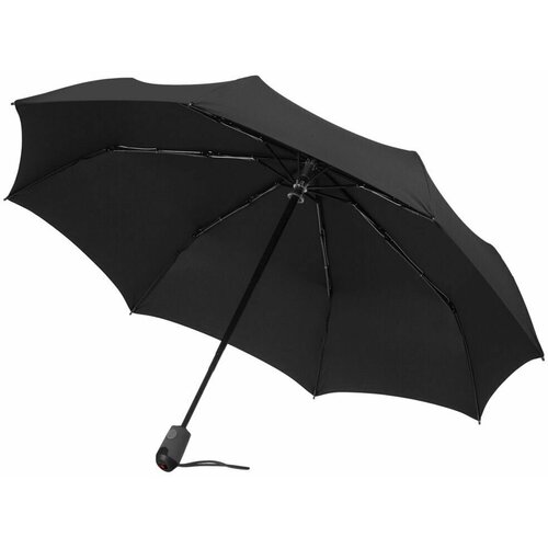 Зонт-трость Knirps, черный мини зонт 4 seasons автомат 3 сложения купол 96 см 8 спиц черный
