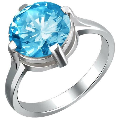 фото Эстет кольцо с 1 фианитом из серебра 01к2511689-2, размер 16.5