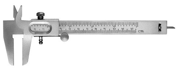 СИБИН 125 мм, стальной штангенциркуль (3443)