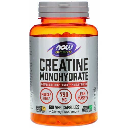 Creatine Monohydrate, Креатин Моногидрат 750 мг - 120 капсул