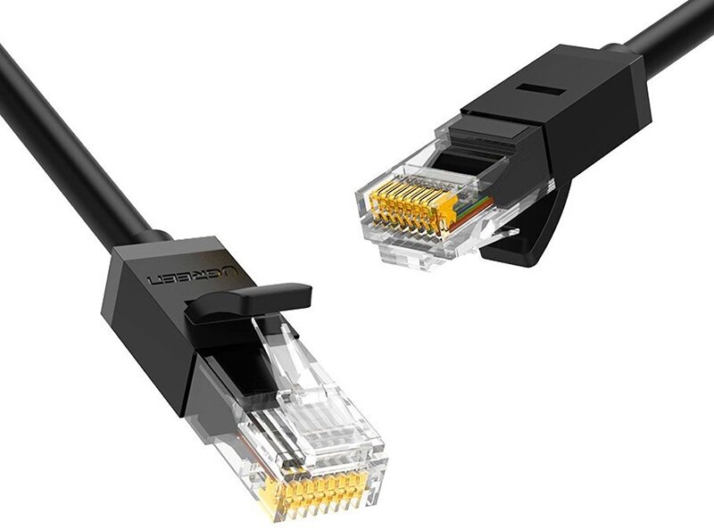 Сетевой кабель Ugreen NW102 U/UTP cat.6 8-Core RJ45 1.5m Black 60545