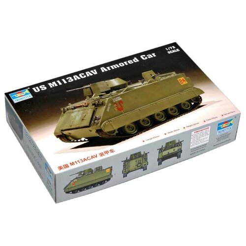 trumpeter 36252 1 72 m4 sherman middle tank 1st armored model car plastic th07822 smt2 Сборная модель Trumpeter US M 113ACAV Armored Car (07237) 1:72