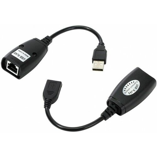 Кабель удлинитель по витой паре USB 2.0 VCOM (CU824) 45м