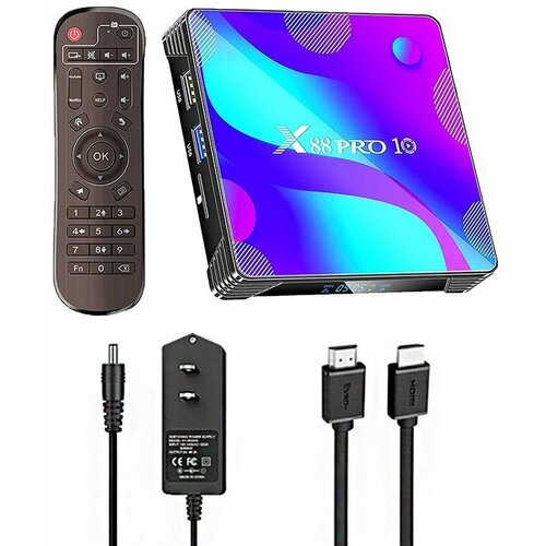 Цифровая приставка ресивер Android X88 PRO10 TV BOX RK3318 2GB16GB BT5GDDR3 347100₽
