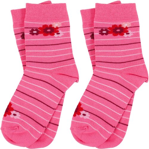 Носки Брестские для девочек, 2 пары, размер 19-20, розовый