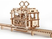 Конструктор деревянный UGEARS 70008 Трамвай с рельсами