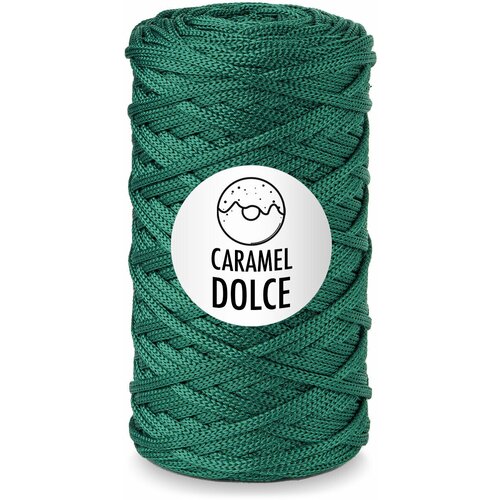 Шнур для вязания Caramel DOLCE 4мм, Цвет: Шпинат, 100м/200г, плетения, ковров, сумок, корзин, карамель дольче