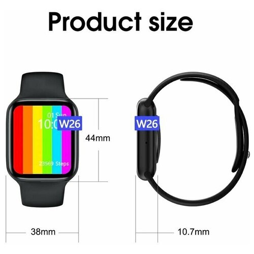 Смарт Часы W26 Watch6 Smart watch 6 Series Умные Часы Металл Bluetooth Фитнес Браслет для Android Ios для Всех 87500₽