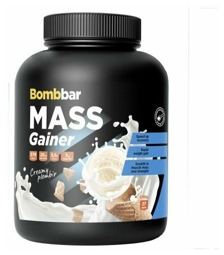 Гейнер MASS Bombbar спортивное питание для похудения и набора мышечной массы