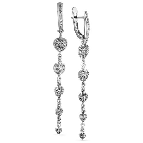 Серьги Master Brilliant Золотые серьги с бриллиантом