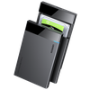 Бокс внешний для жесткого диска UGREEN US221 (60734) USB 3.0 to 2.5-Inch SATA Hard Drive Enclosure 5GB. Цвет: черный - изображение
