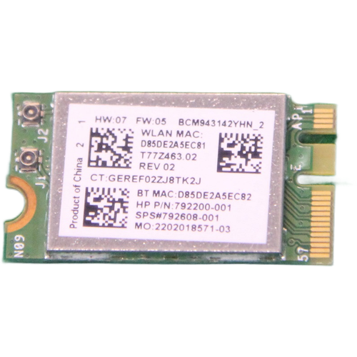 HP New Genuine 250 G4 Envy M6 Broadcom B/G/N WLAN + Bluetooth Wireless Card 792608-001 792608-005 genuine new 2022 vw mib1 mib2 discover media pro sd navigation card card v18 pro