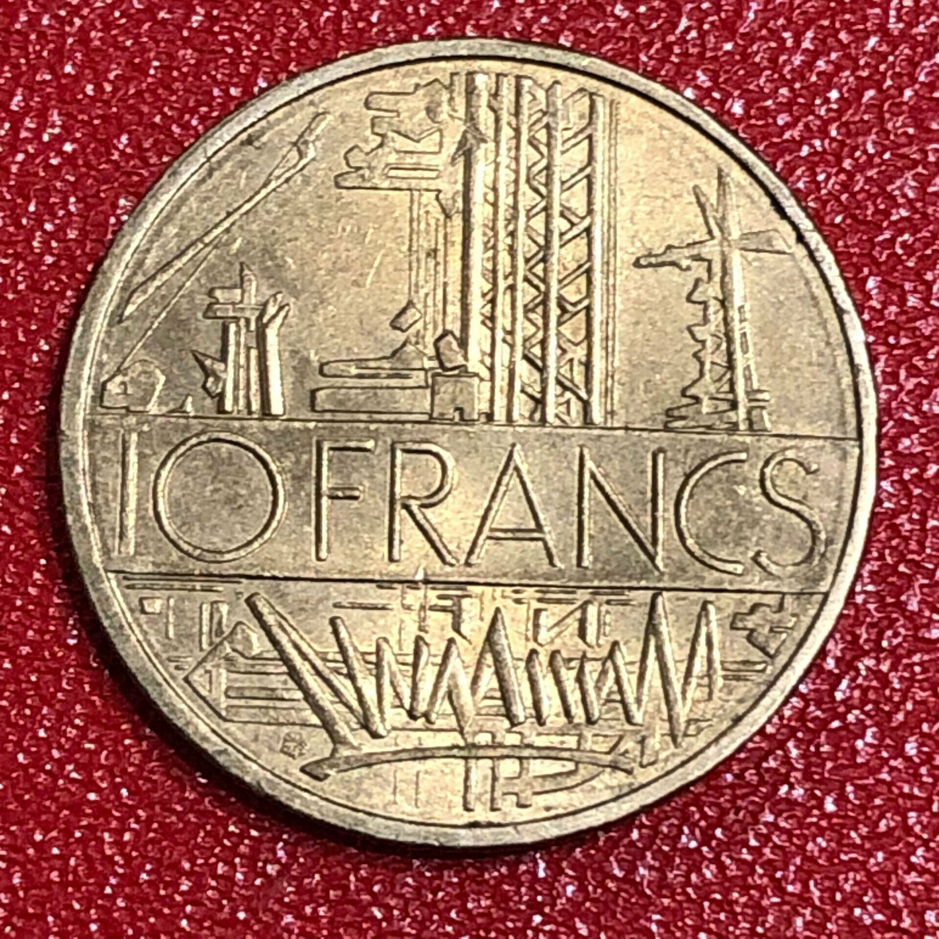Монета Франция 10 Франков 1984 год #2-2