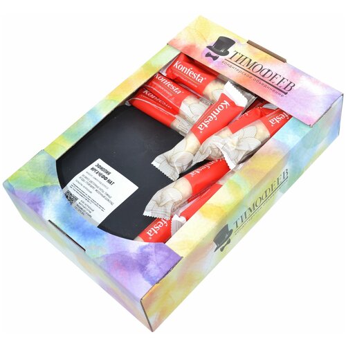 Подарочный набор кофе в зернах Тейсти Кофе свежая обжарка эфиопия иргачефф НАТ + конфеты с нежной кокосовой кремовой начинкой 