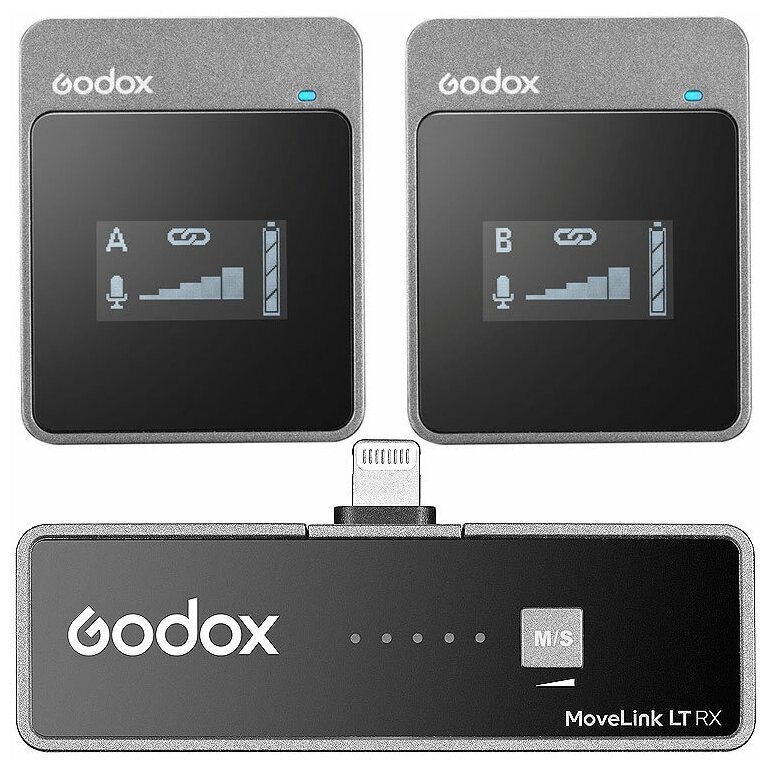 Петличная радиосистема Godox MoveLink LT2 для смартфона