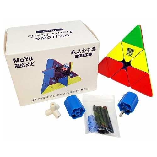 головоломка пирамидка магнитная moyu meilong pyraminx m color Головоломка пирамидка MoYu WeiLong Pyraminx MagLev, color