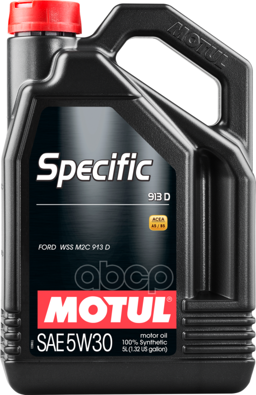 MOTUL Масло Моторное 5W30 Motul 5Л Синтетика Specific 913D Ford A5/B5