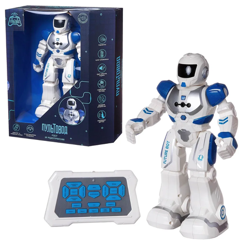 Робот Junfa toys Пультовод, ZY818334, бело-синий