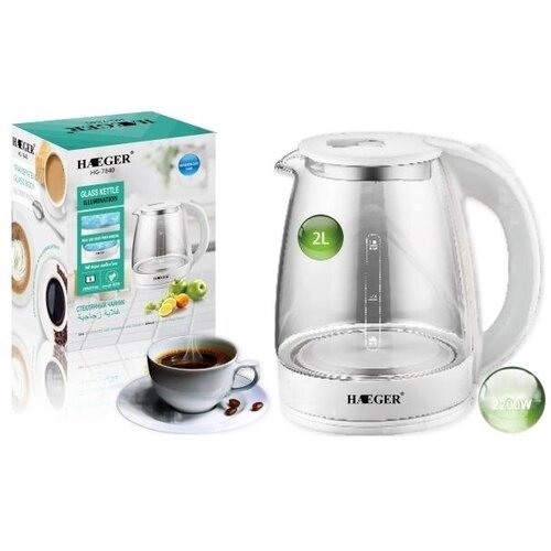 Электрический чайник HAEGER HG-7840 белый 159900₽
