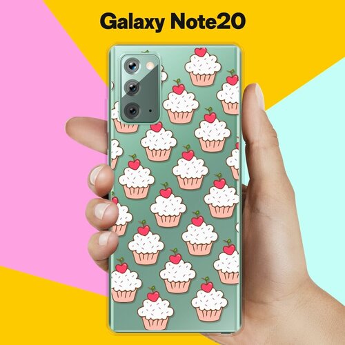 Силиконовый чехол Капкейки на Samsung Galaxy Note 20 силиконовый чехол капкейки на samsung galaxy s10