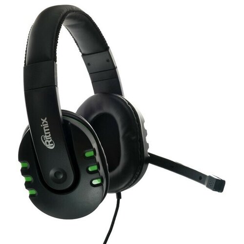 Наушники RH-555M Gaming игровые полноразмерные микрофон 35 мм 18 м черные 112300₽