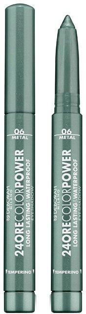 Тени-карандаш стойкие Deborah Milano 24 Ore Color Power Eyeshadow т.06 Золотисто-зеленый 1,4 г