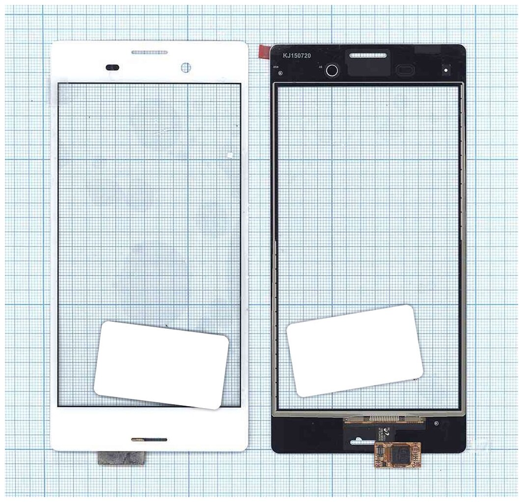 Сенсорное стекло (тачскрин) для Sony Xperia M4 Aqua белое
