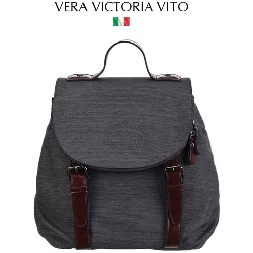 Рюкзак Vera Victoria Vito, фактура рельефная, серый