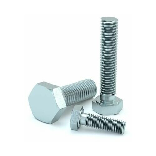 Болт с шестигранной головкой М6х20 DIN 933 BT6-20 сталь КМ LO0826 (Упаковка 50 штук)