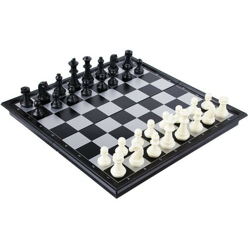 Шахматы магнитные Играем Вместе настольные игры играем вместе шахматы магнитные 3 в 1 буба шахматы шашки нарды