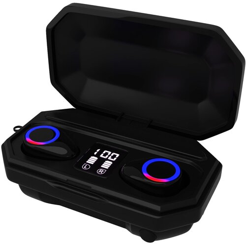 Гарнитура Bluetooth TWS More Choice BW25S диспл функция Power Bank и фонарик кубики карта Black 188000₽