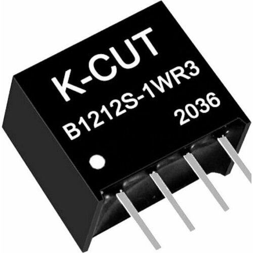 B1212S-1WR3 DC-DC преобразователь 1Вт вход 108-132В выход 12В83мА 351₽
